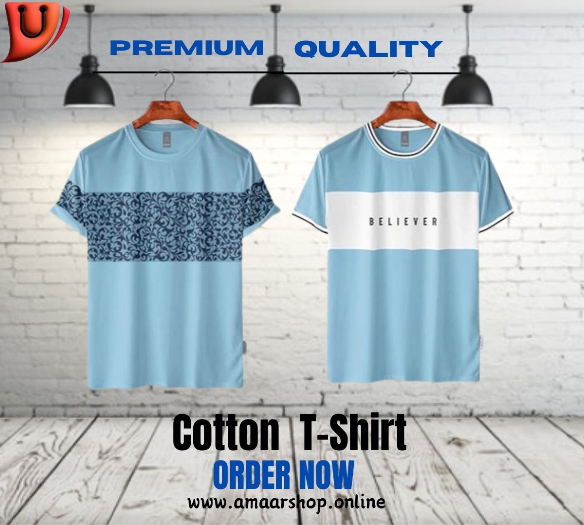 Premium Quality Combed Cotton T-Shirt, XL (MF-494-XL)