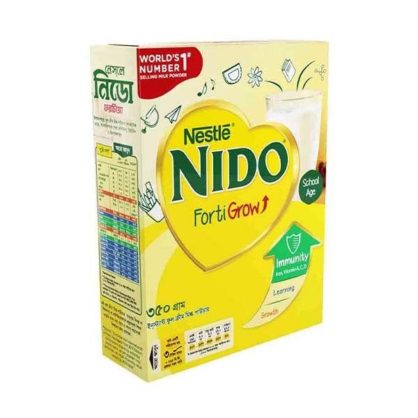 Nestle Nido Fortigrow Full Cream Milk Powder BIB, 350gm